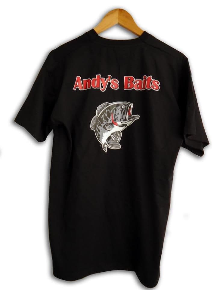Andy's Baits T-Shirt Black – Baits'R'Us
