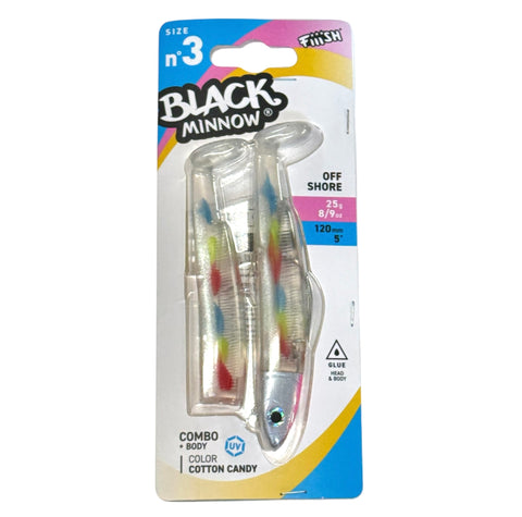 Fiiish Black Minnow - Cotton Candy Combo off Shore 25g - Size 3 (UK Exclusive)