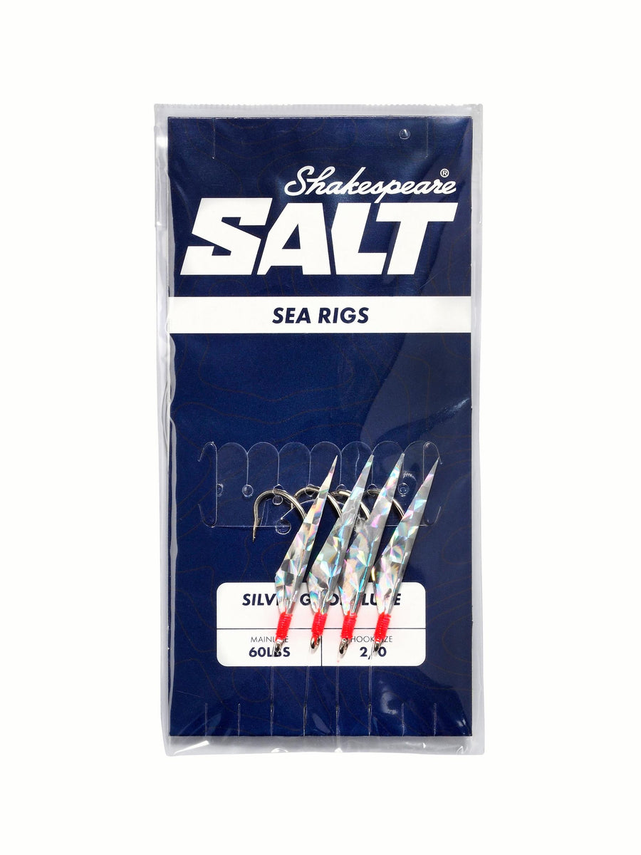 Shakespeare SALT Silver Ghost Lure Rigs/Feathers – Baits'R'Us