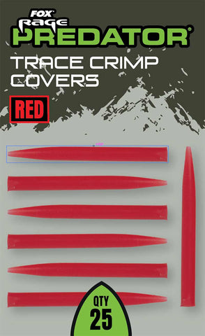 Fox Rage Predator Red Trace Crimp Covers