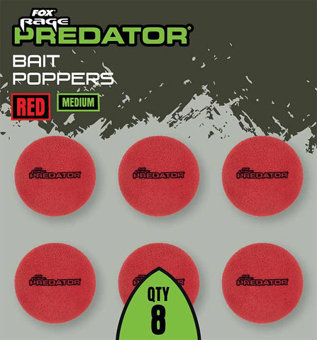 Fox Rage Predator Bait Poppers - Red